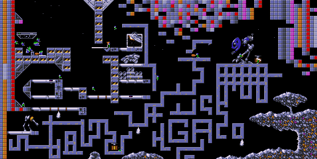Overview: Lemmings 2: The Tribes, Amiga, Space, 10 - Frontier of surreality